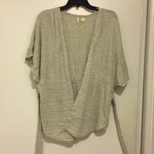 Anthropologie Moth gray kimono knit sweater